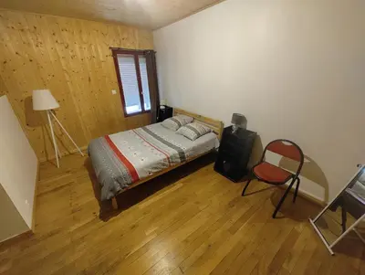 Un ou plusieurs lits dans un hébergement de l'établissement Appartement 75m2 - Centre-ville