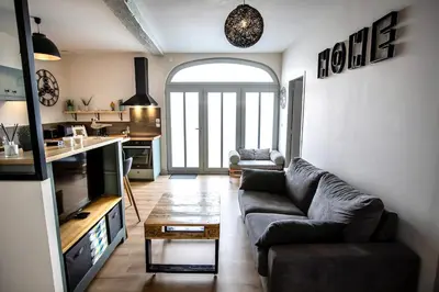 Cuisine ou kitchenette dans l'établissement Le Maréchal - Coeur de ville