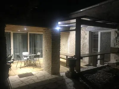 Balcon ou terrasse dans l'établissement Logis nature et mer
