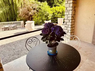 Balcon ou terrasse dans l'établissement Le Gîte de Magali