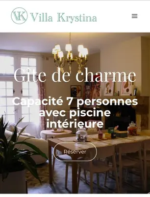 Plan de l'établissement Villa Krystina Gîte de Charme