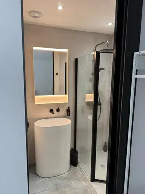 Salle de bains dans l'établissement Il Clovio - Discreet luxury, close to Futuroscope