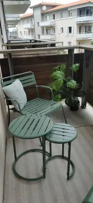 Balcon ou terrasse dans l'établissement Studio 203, Esprit Zen sur le Port de plaisance