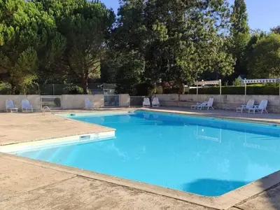 Piscine de l'établissement Mobil-home cosy 4 pers avec terrasse - API-1-52-750 ou située à proximité