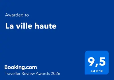 Certificat, récompense, panneau ou autre document affiché dans l'établissement La Ville Haute
