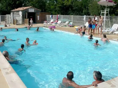 Piscine de l'établissement Mobil home 6 pers PMR avec terrasse à Chaillé-les-Marais - API-1-52-343 ou située à proximité