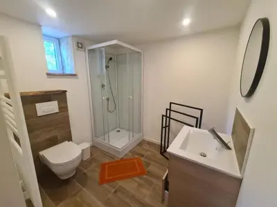 Salle de bains dans l'établissement Studio mezzanine chez des mushers