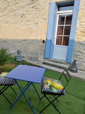 Terrasse ou espace extérieur de l'établissement Studio a la campagne à 30min de L'océan