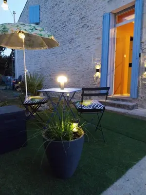 Jardin de l'établissement Studio a la campagne à 30min de L'océan
