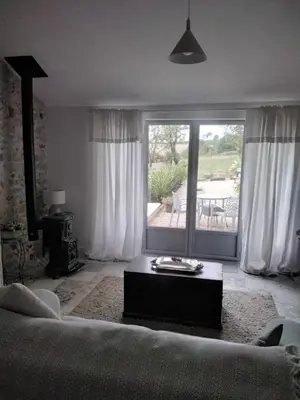 Coin salon dans l'établissement Charming pied-à-terre
