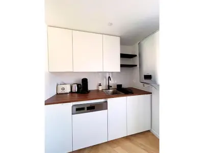 Cuisine ou kitchenette dans l'établissement Les Hauteurs de La Libération- Poitiers