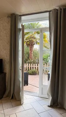 Balcon ou terrasse dans l'établissement Gîte la Charentaise