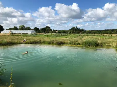 Paysage naturel près de la maison de vacances