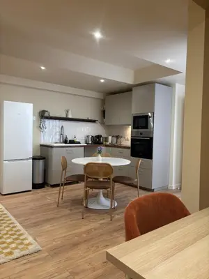 Cuisine ou kitchenette dans l'établissement L'Olivier - appartement cozy au centre de Poitiers