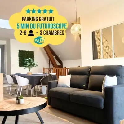 Parenthèse Poitevine - Maison 3 chambres à 5 min du Futuroscope