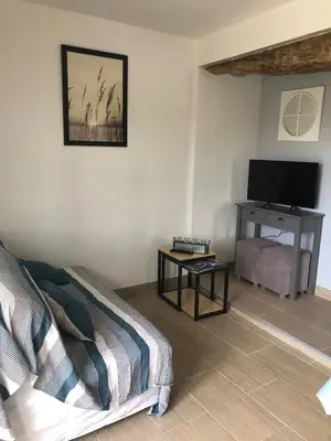 Télévision ou salle de divertissement dans l'établissement Small country house