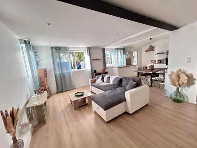 Coin salon dans l'établissement Maison individuelle 60m2