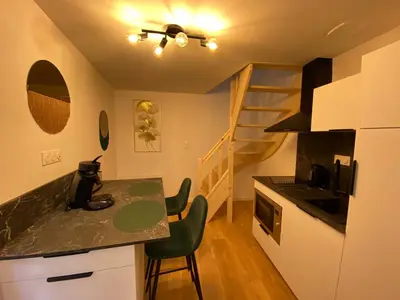 Cuisine ou kitchenette dans l'établissement Lindy Loft - Numéro 2
