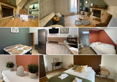 Cuisine ou kitchenette dans l'établissement La Maison D'isaure 6 personnes Parthenay centre