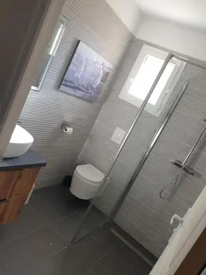 Salle de bains dans l'établissement Chambre suite de charme