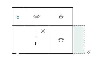 Plan de l'établissement Pet Friendly Home In Nanteuil-En-Vallée With Wifi