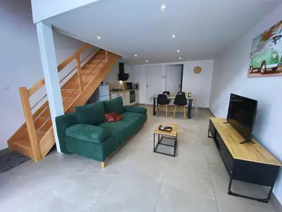 Coin salon dans l'établissement Duplex en pays mélusin