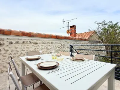 Balcon ou terrasse dans l'établissement Le Spacieux Carat - Terrasse