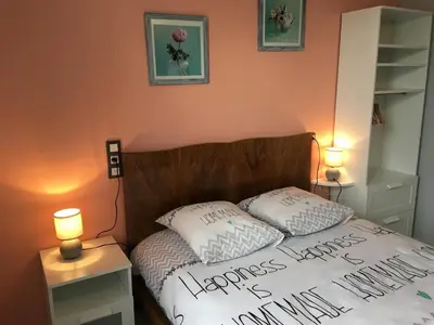 Un ou plusieurs lits dans un hébergement de l'établissement Le gite de la butte