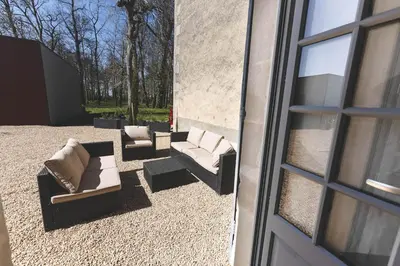 Coin salon dans l'établissement Le gite du manoir