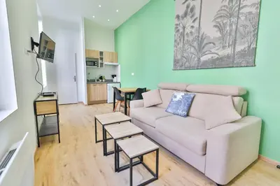 Cuisine ou kitchenette dans l'établissement Le Saint Colette #Parking privé et sécurisé