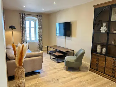 Télévision ou salle de divertissement dans l'établissement Appartement centre de Poitiers