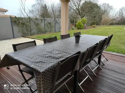 Plan de l'établissement maison toute équipée, 8 couchages, piscine hors-sol