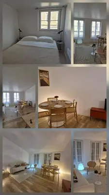 Un ou plusieurs lits dans un hébergement de l'établissement Flower, 3 p, Wifi, Hyper-center, Equipped kitchen