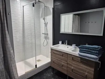 Salle de bains dans l'établissement Flower, 3 p, Wifi, Hyper-center, Equipped kitchen