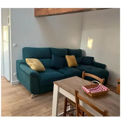Coin salon dans l'établissement Appartement calme