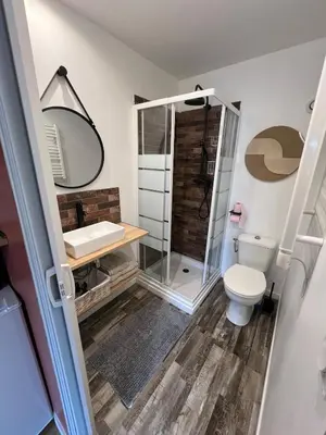 Salle de bains dans l'établissement Appartement avec terrasse