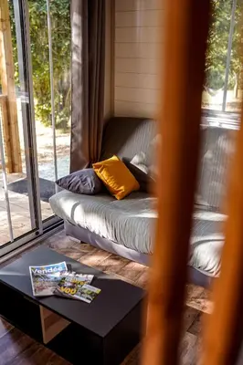 Plan de l'établissement Chalet confort, Proche Puy duFou, plan d'eau privé