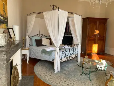 Un ou plusieurs lits dans un hébergement de l'établissement Le Relais d'Angély