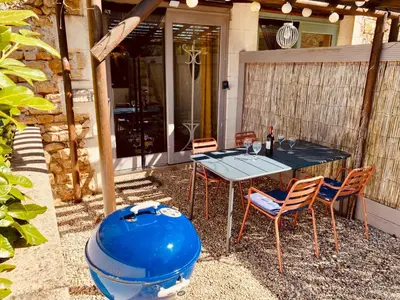 Terrasse ou espace extérieur de l'établissement Relaxing countryside cottage