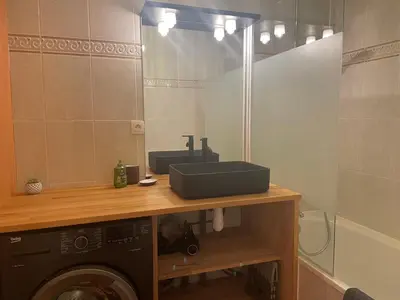 Salle de bains dans l'établissement Le Grand Viennois Futuroscope