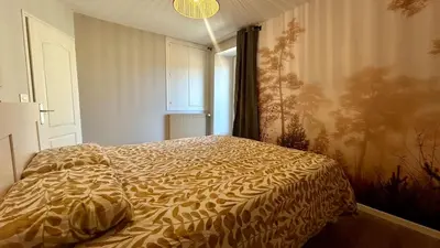 Un ou plusieurs lits dans un hébergement de l'établissement Les Terrasses de Saint Jacques