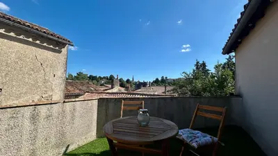 Balcon ou terrasse dans l'établissement Les Terrasses de Saint Jacques