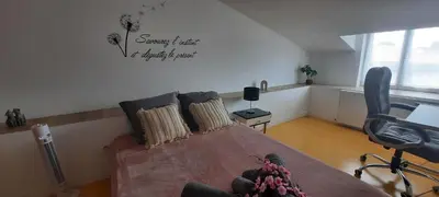 Télévision ou salle de divertissement dans l'établissement Maison confortable 8 personnes - 4 chambres -