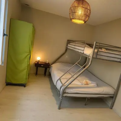 Un ou plusieurs lits dans un hébergement de l'établissement Maison Chardonnerets - Poitiers