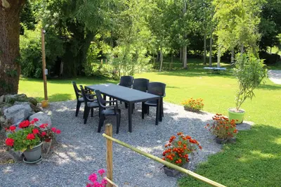Jardin de l'établissement Gite du Petit Marchais