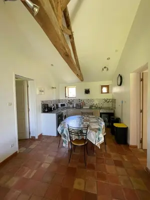 Cuisine ou kitchenette dans l'établissement Charmant gîte à la campagne ! Avec 2 SDB