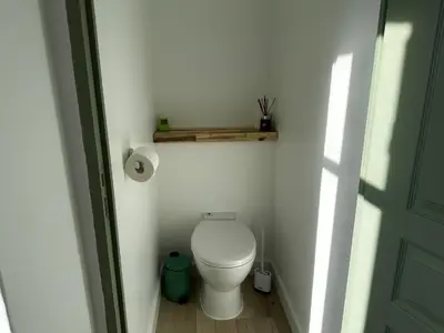 Salle de bains dans l'établissement Ar Gwennili Chambres d'Hôtes