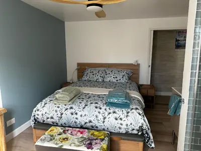Un ou plusieurs lits dans un hébergement de l'établissement Ar Gwennili Chambres d'Hôtes