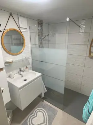 Salle de bains dans l'établissement À la clef des champs