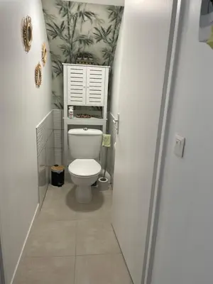 Salle de bains dans l'établissement À la clef des champs